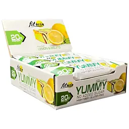 Протеїновий батончик FitWin Yummy Lemon and Mojito 12x55 г