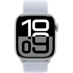 Смарт-годинник Apple Watch Series 10 GPS 42mm Silver Aluminum Case w. Blue Cloud Sport Loop (MWWD3) - мініатюра 2