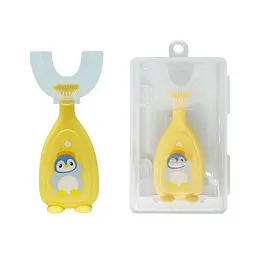 Дитяча зубна щітка-капа в футлярі Mega Zayka MGZ-0730(Yellow) жовтий