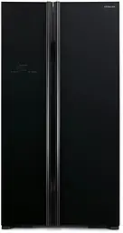 Холодильник SBS Hitachi R-S700PUC2GBK 180х77х92см 2 двері Х-377 л М-228 л A++ NF Інвертор Чорний скло (R-S700PUC2GBK)