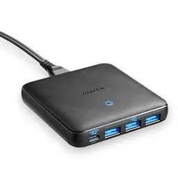 Зарядний пристрій Anker PowerPort III Slim A2045 65W (45W USB-C + 3×USB-A) б/в
