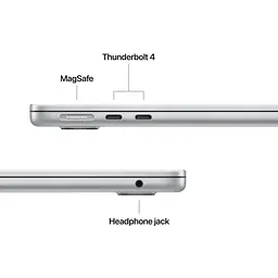 Ноутбук Apple 13.6 MacBook Air/ M5/16GB/1TB/UMA/MacOS/Silver (MDH84UA/A) - мініатюра 6