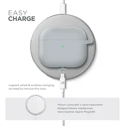 Силіконовий чохол для навушників Apple AirPods 3, Hang Case, люмінесцентний, ультратонкий захисний кейс товщиною 2 мм, захист від подряпин, пилу та ударів, компактний, з карабіном для кріплення, ArmorStandart (ARM60314) - мініатюра 7