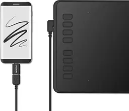 Huion Графічний планшет 8.7"x5.4" H950P, microUSB, чорний - мініатюра 8