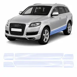 Антигравійна захисна бронеплівка за лекалами для Audi Q7 4L 2005-2015 - нижня зона кузова
