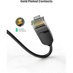 Патч-корд 1м, UTP cat 6 RJ-45 COPPER black Ugreen (U_70332) - мініатюра 2