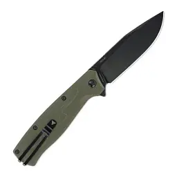 Ніж складаний туристичний SRM 221X-GP 92 мм 14C28N G10 зелений - мініатюра 4