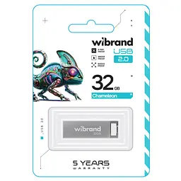 Flash Wibrand USB 2.0 Chameleon 32Gb Silver - мініатюра 2