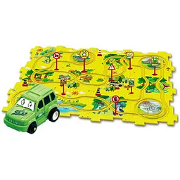 Розвиваюча іграшка-пазл Epik SHT 1103A Dinosaur Park 25 pcs Yellow