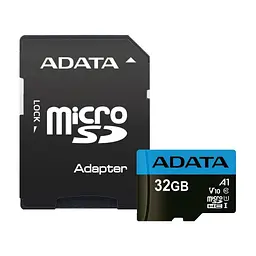 Карта пам'яті ADATA 32GB microSD class 10 UHS-I A1 Premier (AUSDH32GUICL10A1-RA1)