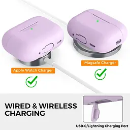 Чохол AhaStyle Colorful Silicone Case для AirPods Pro 2 Lavender [CP-187-2-C-LR] [133837] - мініатюра 5