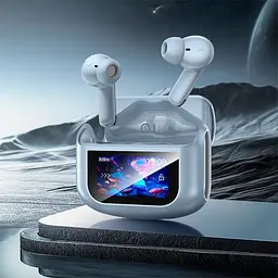 Бездротові навушники Hoco Sandy EQ21, true wireless, ANC, ENC, noise reduction touch screen, BT headset, BT5.4, 40mAh, 400mAh, blue - мініатюра 5