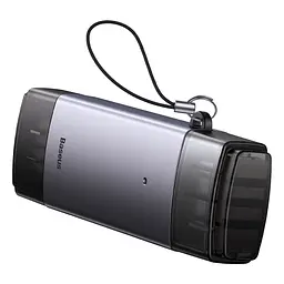 Кардрідер Baseus Airjoy USB-A & USB-C to SD/TF Grey (WKQX060113) [83622] - мініатюра 3