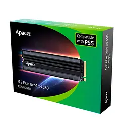 Накопичувач SSD M.2 Apacer AS2280Q4U5 (For PS5) 4TB 2280 PCIe 4.0x4 NVMe 3D Nand Read/Write: 7400/6800 MB/sec (AP4TBAS2280Q4U5-1) - мініатюра 2