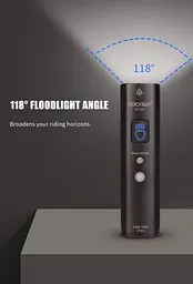 Велосипедний ліхтар (велофара) Gaciron V9M-1000 Люмен USB батарея 4000mAh (Чорний) - мініатюра 6