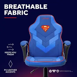 Ігрове крісло Trust GXT 703SM Revvo Foldable Armrests Blue (25741_TRUST) - мініатюра 8