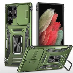 Ударостійкий чохол Camshield Army Ring для Samsung Galaxy S26 Ultra Оливковий / Army Green