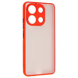 Чехол-накладка для Xiaomi Redmi Note 13 4G, Frosted Matte, красный, противоударный чехол с защитой всего корпуса, термополиуретан TPU + поликарбонат PC, ArmorStandart (ARM73357)