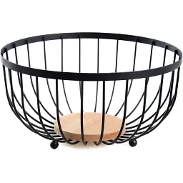 Ваза для фруктів Ringel Oder металева чорна 25x12 см (RG-9004)