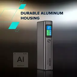 Батарея універсальна Canyon 20000mAh OnPower 230 TFT PD/130W Dark Grey (CNS-CPB230DG) - мініатюра 6