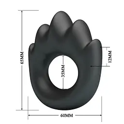 Ерекційне кільце Crazy Bull Habert 6.5 см чорний - мініатюра 5