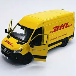 Металева машинка Mercedes-Benz Sprinter DHL Edition - мініатюра 5