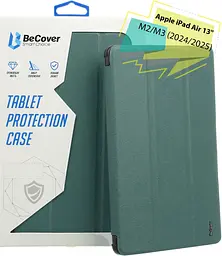 Чохол BeCover Tri Fold Soft TPU Silicone для Apple iPad Air 13" M2 2024 Темно-зелений (711470) - мініатюра 2