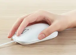 Мишка XiaomiJessis J1 Fingerprint Identification Mouse USB White J1W - мініатюра 3