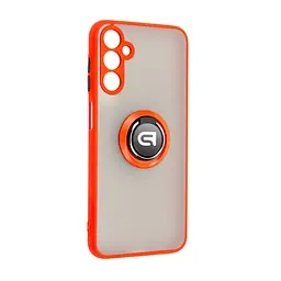 Чехол с кольцом-держателем для Samsung Galaxy M14 5G (M146), Frosted Matte Ring, красный, защитная панель с матовой задней стенкой, противоударный чехол с защитой всего корпуса, TPU + поликарбонат (PC), с защитой камеры, ArmorStandart (ARM68365)