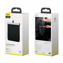 Органайзер на спинку сидіння Baseus / контейнер для сміття / Clean Garbage Bag Чорний 1 шт (CRLJD-A01) - мініатюра 7