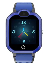 Дитячий смарт годинник-телефон Lemfo DH9 з GPS трекером, 4G LTE, SIM-картою, Wi-Fi, HD відеодзвінками, прослуховуванням, кнопкою SOS та IP67 Синій - мініатюра 2
