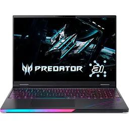 Ноутбук Ігровий ACER Predator Helios 16 AI OLED PH16-73-941G, Intel Core Ultra 9 275HX до 5.4GHz, 16" WQXGA, 32GB, SSD 1TB, NVIDIA GeForce RTX 5070 Ti 12GB, Free DOS