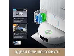 Робот-пилосос з вологим прибиранням Dreame Aqua 10 Ultra Roller Complete Black (RLH71DE-1-bl) - мініатюра 3