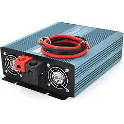 Інвертор напруги Mexxsun MXS-2000, 24V/220V, 2000W з правильною синусоїдою, 2 Shuko, клемні дроти, Q4 - мініатюра 2