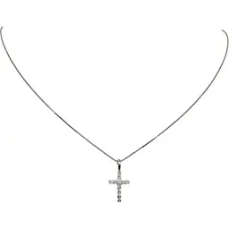 Золоте кольє ЮЗ "Багет" з діамантами. 85070/1 45