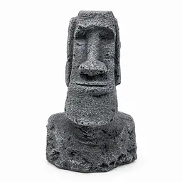 Декорація Hobby Moai Ora 2 15×12×22 см - статуя Моаї з укриттям для акваріума і тераріуму (41718) - мініатюра 1