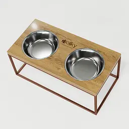 Hollky Base XL20 — миски на підставці для великих собак (2 × 1,8 л) - мініатюра 7