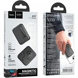 Акумулятор зовнішній Hoco Esteem magnetic power bank J117 магнітний 5000mah magsafe - мініатюра 4