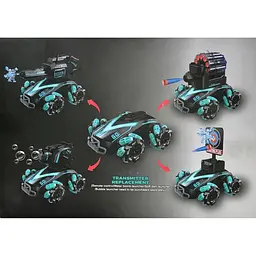 Танк всюдихід UFT Car With Light Dart Gun стріляючий стрілами-присосками - мініатюра 8