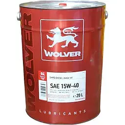 Автомобільна моторна олива WOLVER Turbo Power 15W-40 20л - мініатюра 2