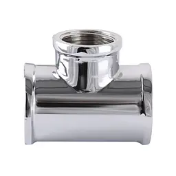 Трійник Solomon 3/4″х1/2″х3/4″ ВВВ хром 8202 - мініатюра 2