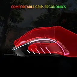 Миша MeeTion GM015 RGB Backlight Gaming Mouse регульована роздільна здатність 800-6400dpi - мініатюра 10