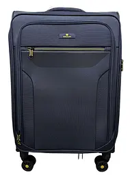 Валіза середня Worldline Airtex 616 жаккард-поліестер M Темно-синій - мініатюра 2