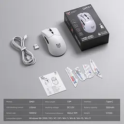 Комп'ютерна миша Onikuma DM01 (Wired/2,4G) Білий - мініатюра 7