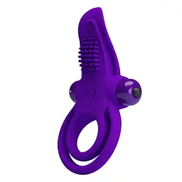 Двойное эрекционное виброкольцо Pretty Love Vibro Penis Ring Purple PRETTY LOVE BI-210203-1 21501 - мініатюра 5