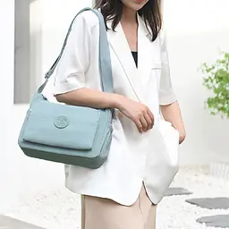 Кросбоді текстильне Confident WT1-3751BL синє