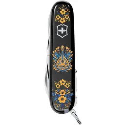 Ніж Victorinox Huntsman Ukraine 91мм 15функ чорн Українські мотиви - мініатюра 2