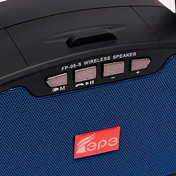Радіо + колонка + MP3-плеєр EPE FP-95-S USB із сонячною панеллю (Синій) - мініатюра 5