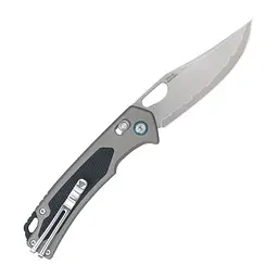 Ніж складаний туристичний SRM Retriever 9203-AK (9 см) 140Cr / G10 чорно-сірий - мініатюра 2