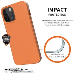 Чохол протиударний UAG Outback 112355119797 для iPhone 12/12 Pro (6.1") Orange - мініатюра 2